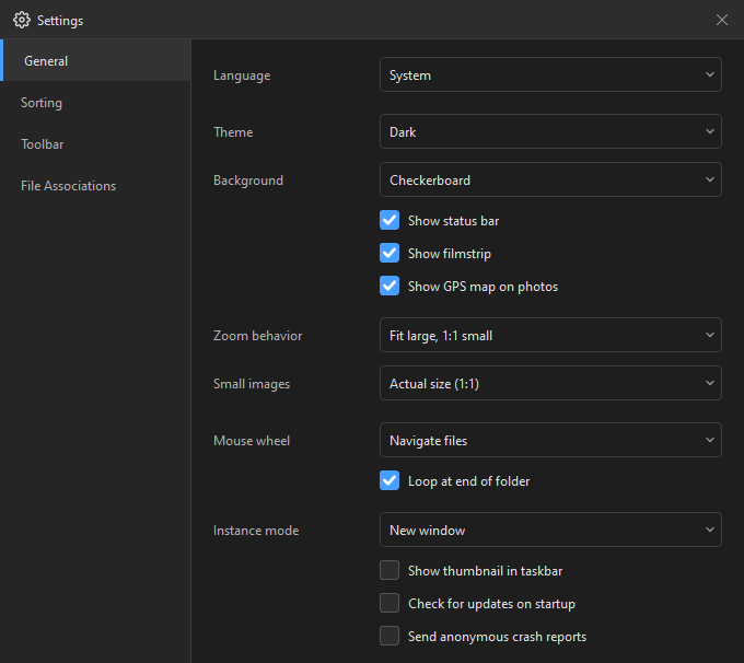 HawkView settings
